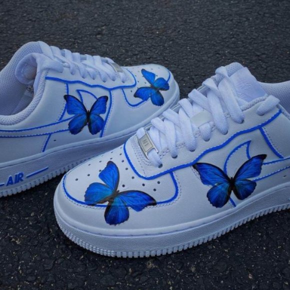 Custom Butterfly Air Force 1 '07 - Picture 3 of 4